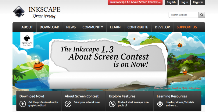 Интерфейс Inkscape