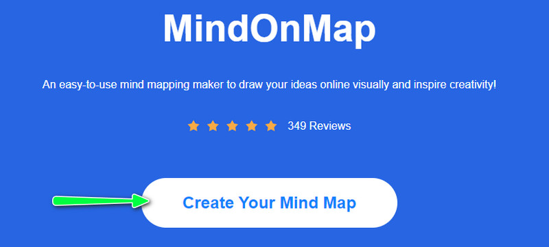 Начало создания организационной диаграммы в MindOnMap