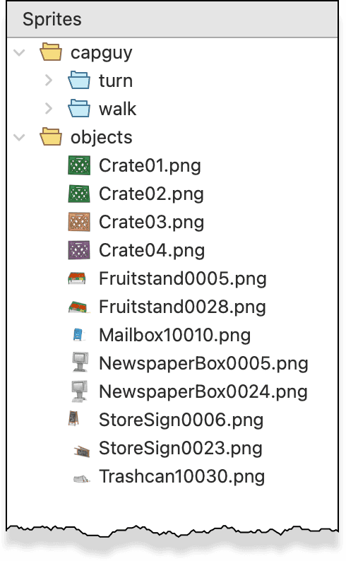 Панель Sprites в TexturePacker