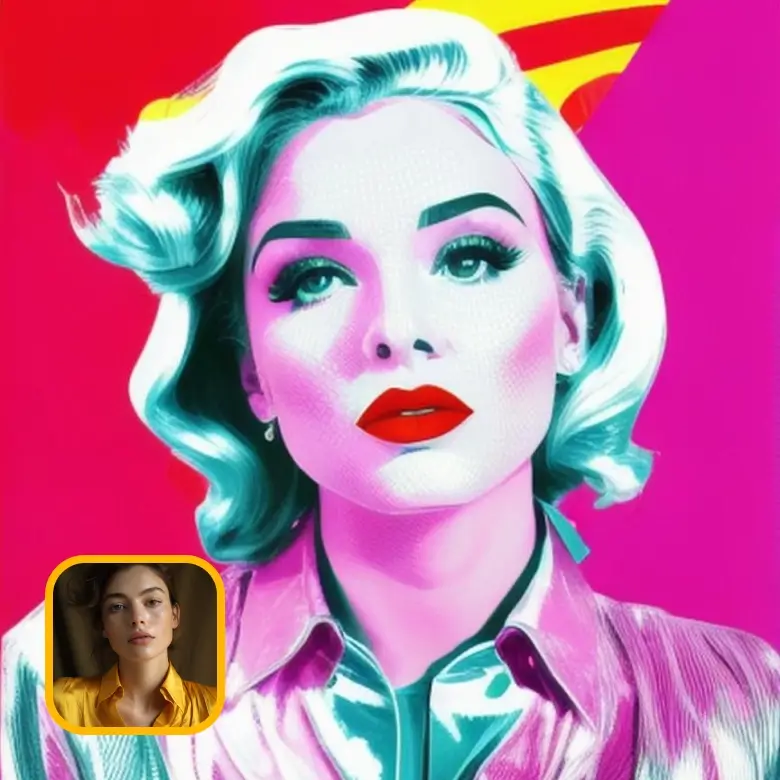 Один из графических pop-art-стилей LightX