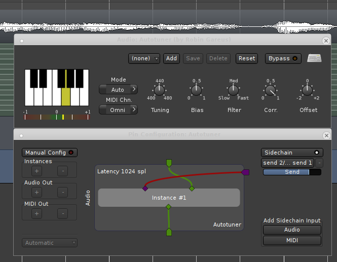 Интерфейс x42 Auto Tune fat1.lv2