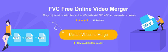 Интерфейс FVC Free Online Video Joiner