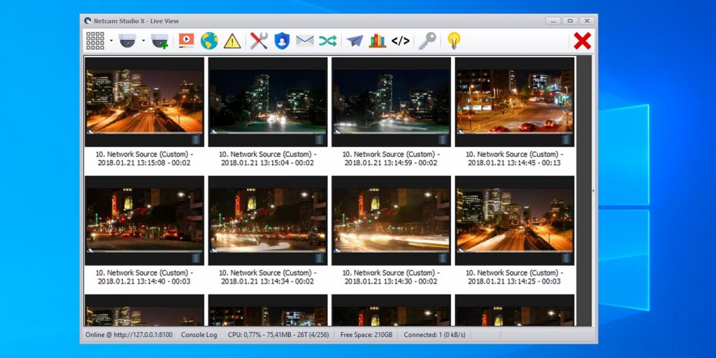 Интерфейс Netcam Studio