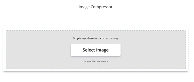 Загрузка фотографий в 11zon Image Compressor