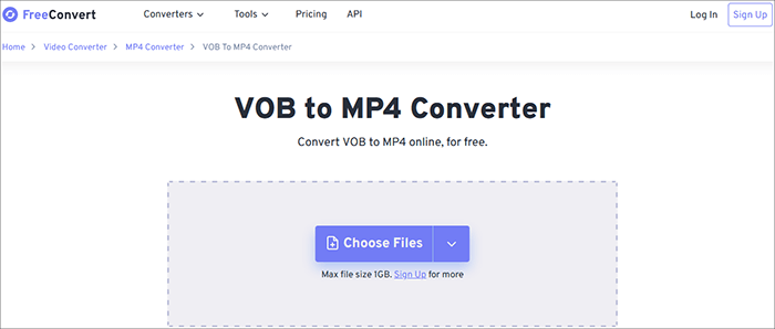 Настройки FreeConvert для VOB