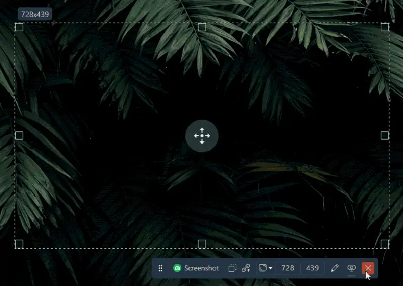 Панель управления и аннотаций Icecream Screen Recorder
