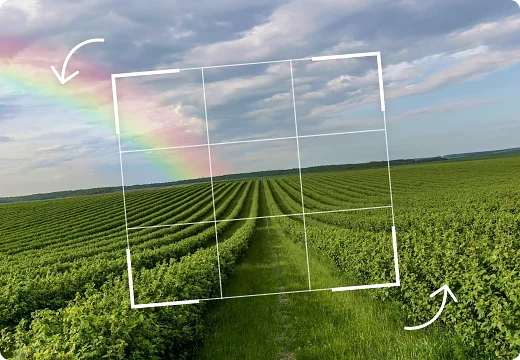 Обрезка и поворот фотографии в Фоторике