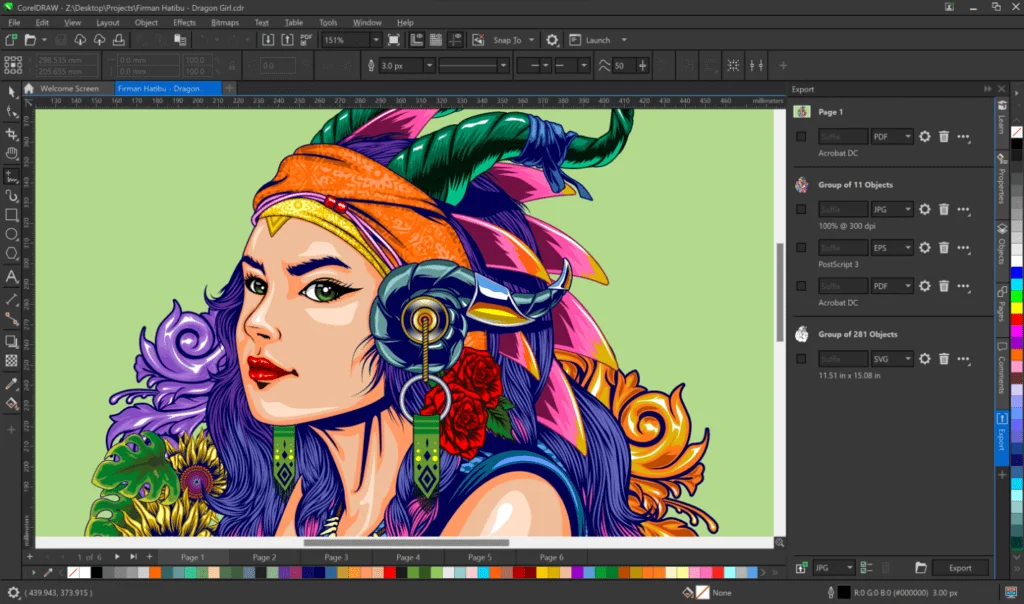 Графический редактор coreldraw