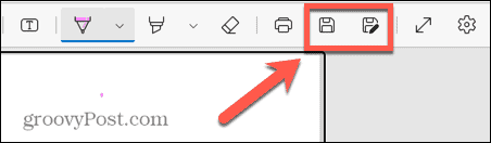 Сохранение PDF после рисования в Microsoft Edge