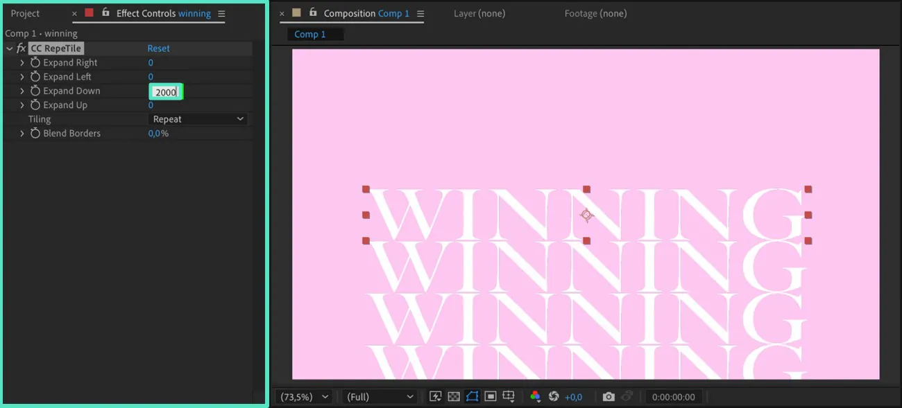 Подготовка длинного текста для прокрутки в After Effects
