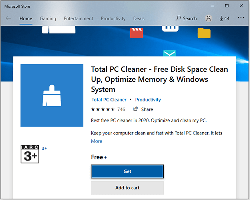 Интерфейс Total PC Cleaner