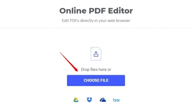 Выбор PDF для онлайн-перестановки страниц