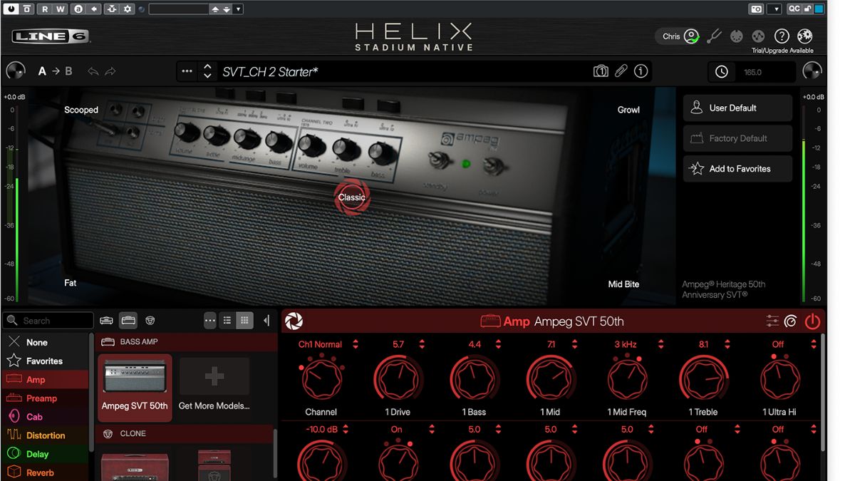 Интерфейс Line 6 Helix Native