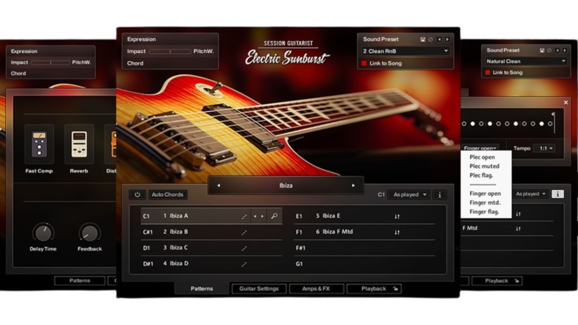 Интерфейс Session Guitarist Electric Sunburst Deluxe