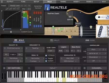 Интерфейс MusicLab RealTele