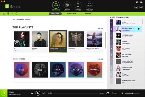 Интерфейс iMusic
