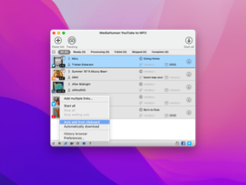 Настройки MediaHuman YouTube to MP3 Converter для обработки аудио