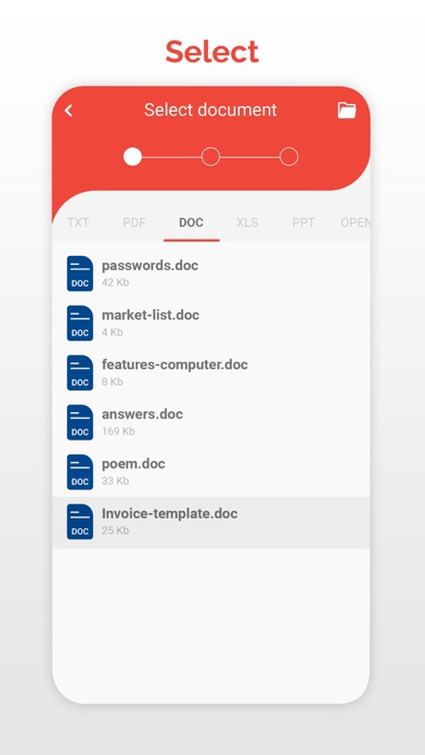 PDF Converter and Editor + AI: выбор исходного документа на iPhone