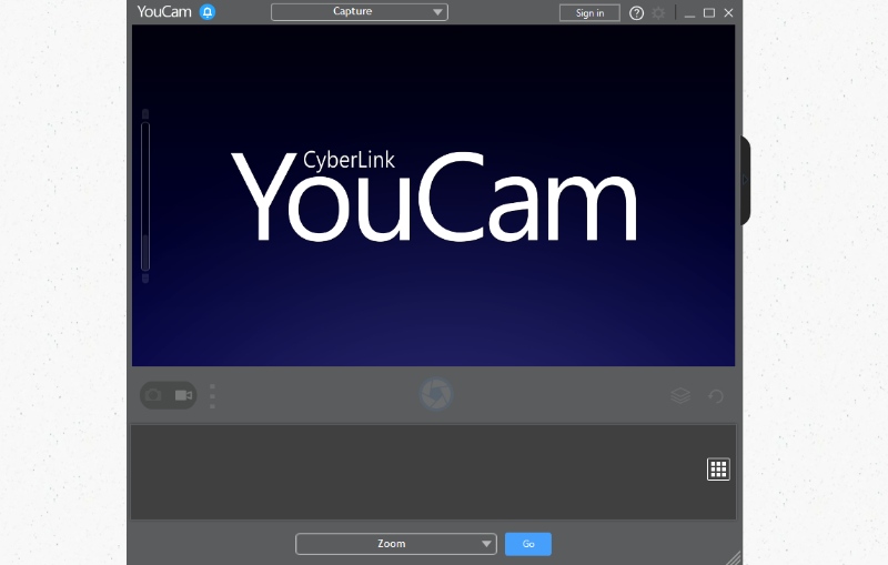 Рабочий интерфейс CyberLink YouCam
