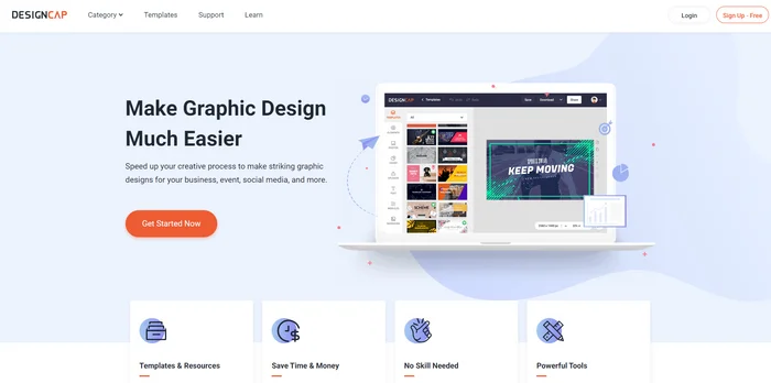 Интерфейс DesignCap