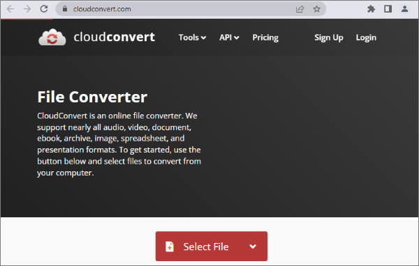 Параметры CloudConvert