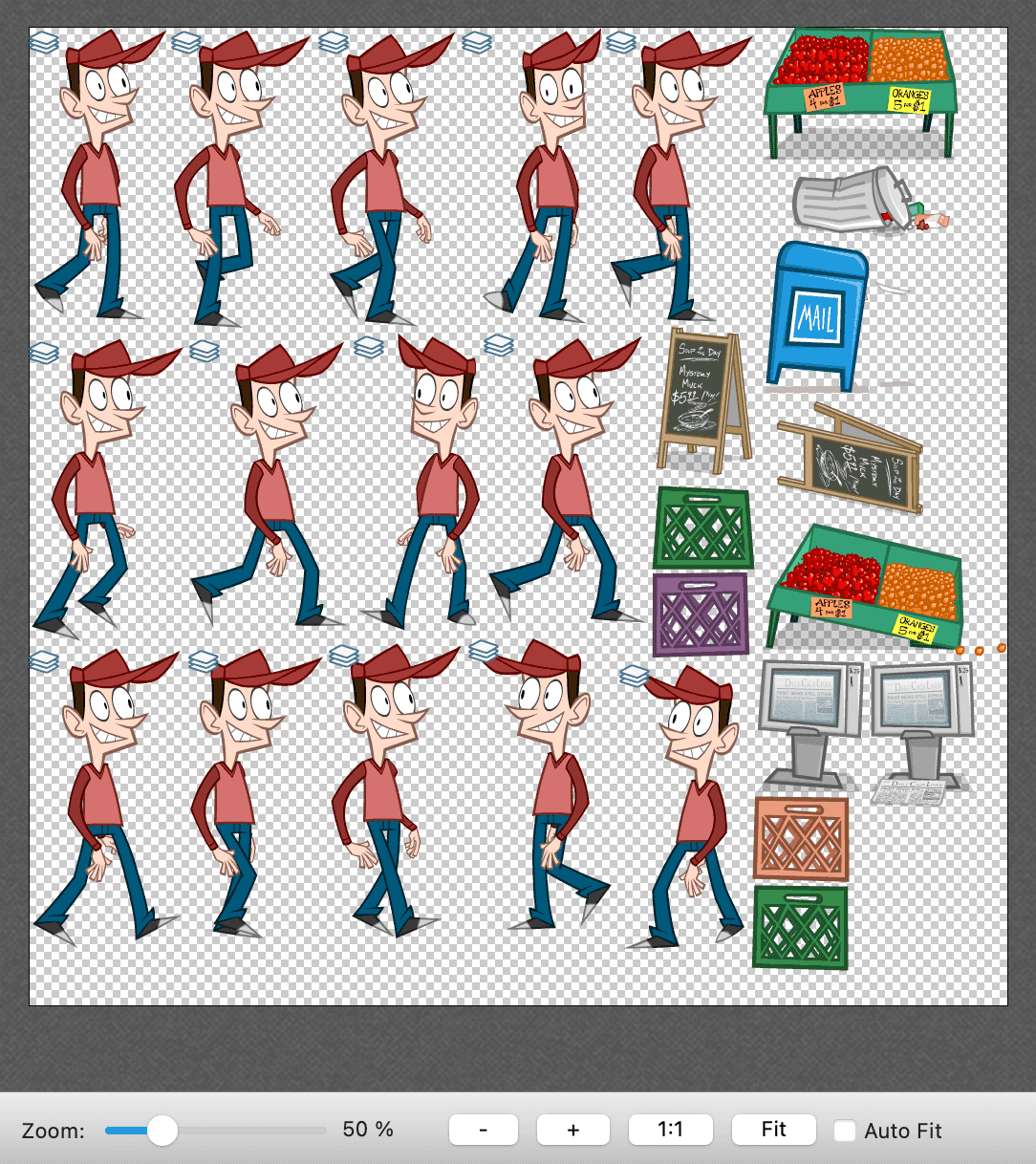 Панель Preview в TexturePacker