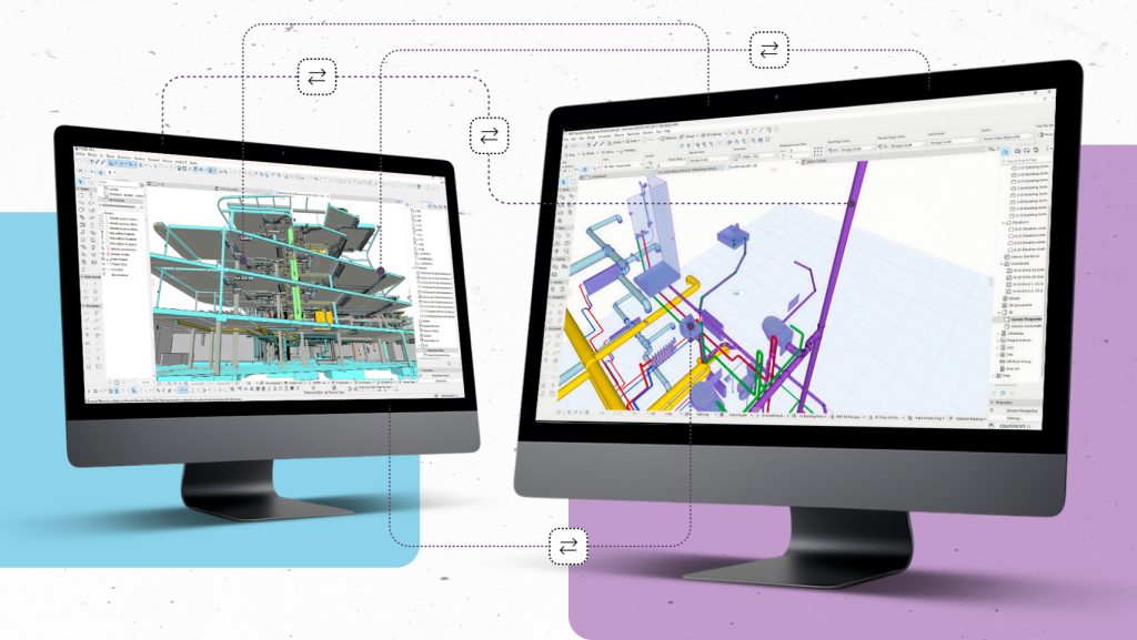 Интерфейс Graphisoft MEP Designer с инженерной BIM-моделью