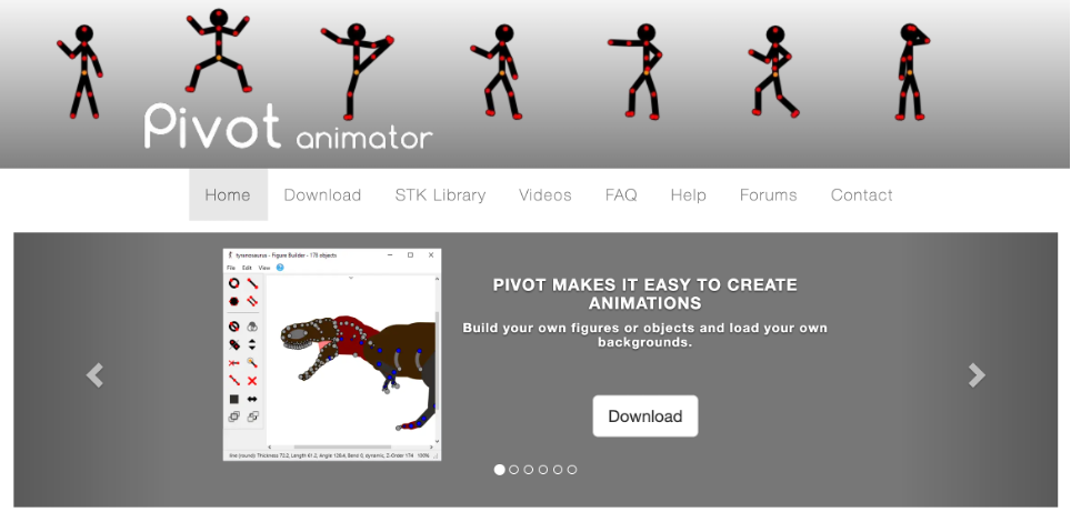 Интерфейс Pivot Animator