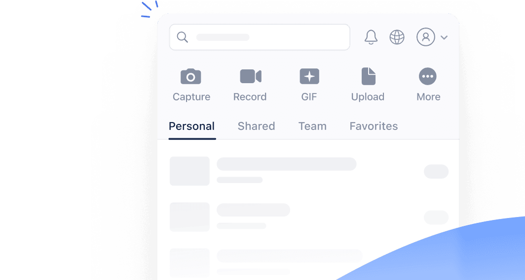 Интерфейс Jumpshare с областью файлов и предварительного просмотра