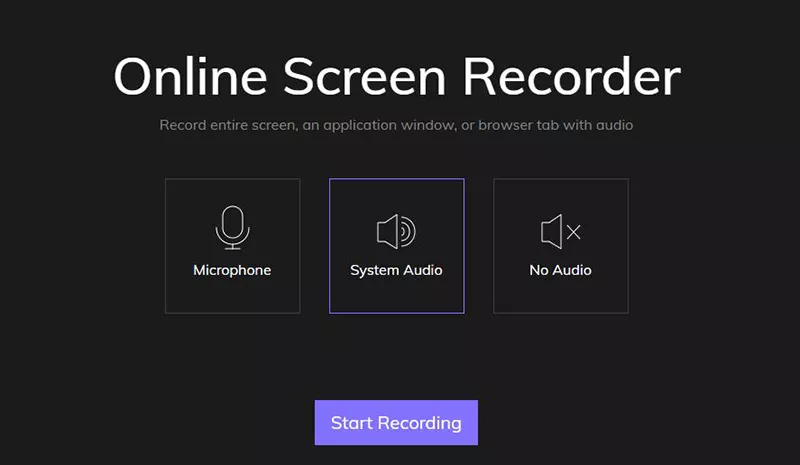 Интерфейс HitPaw Edimakor Screen Recorder: экран 1