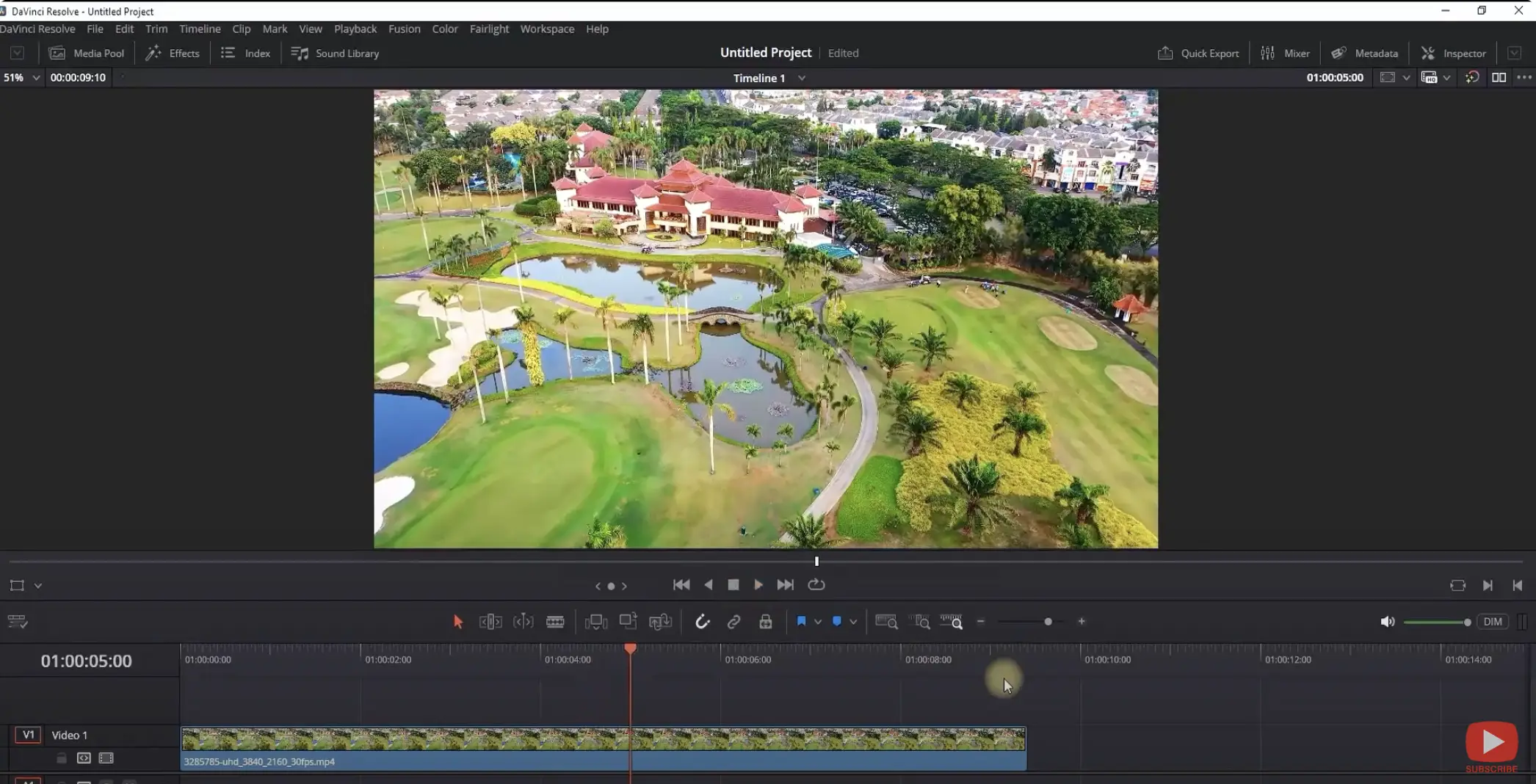 Страница Color в DaVinci Resolve