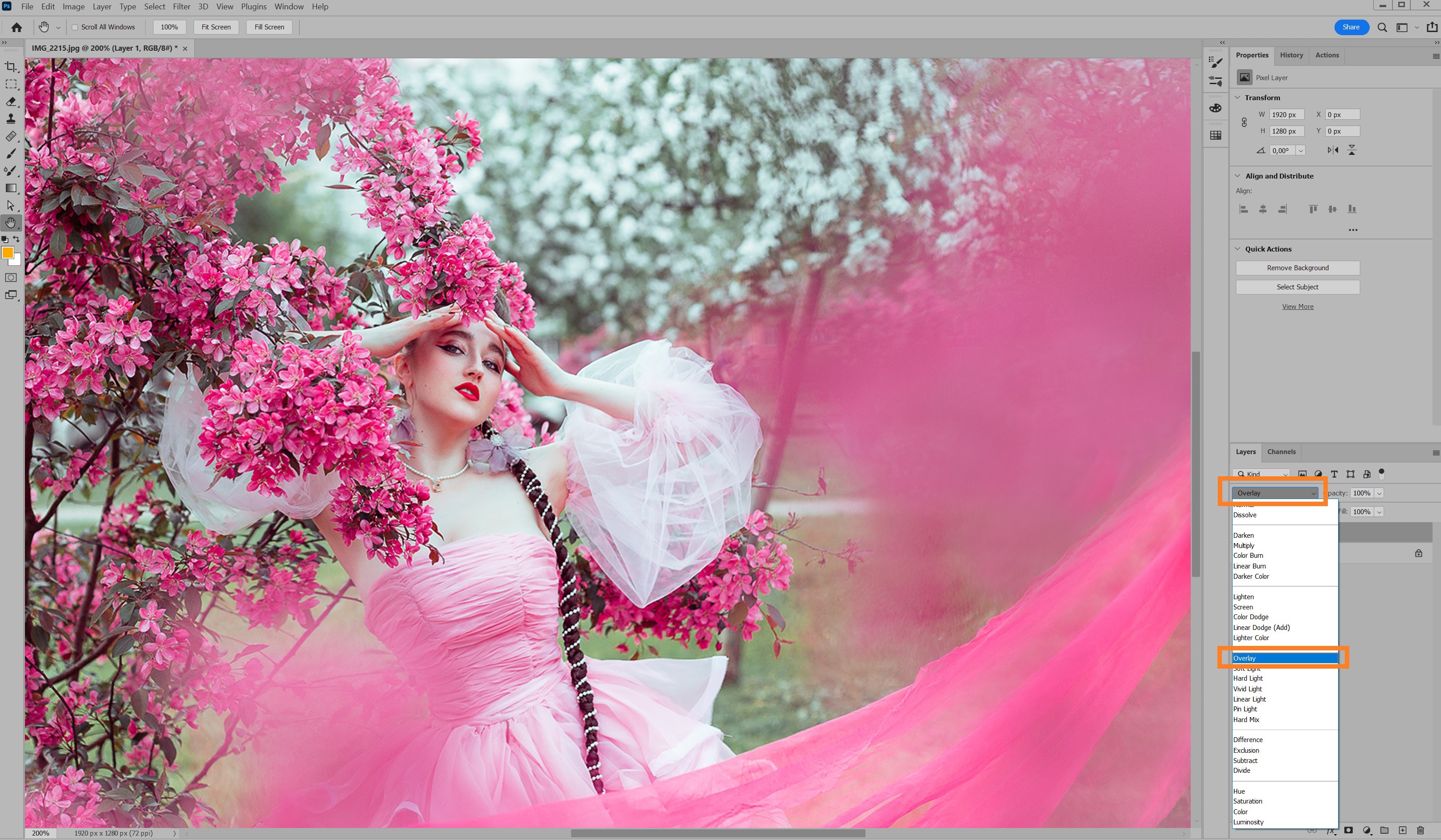 Результат повышения резкости через High Pass в Photoshop