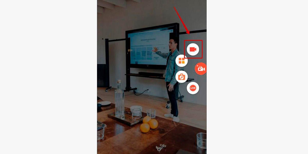 Запуск записи в AZ Screen Recorder