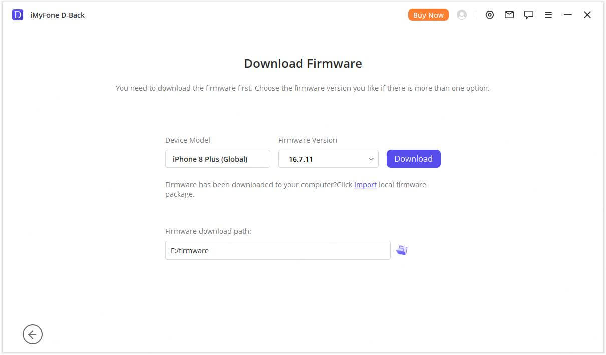 Загрузка прошивки перед исправлением iOS