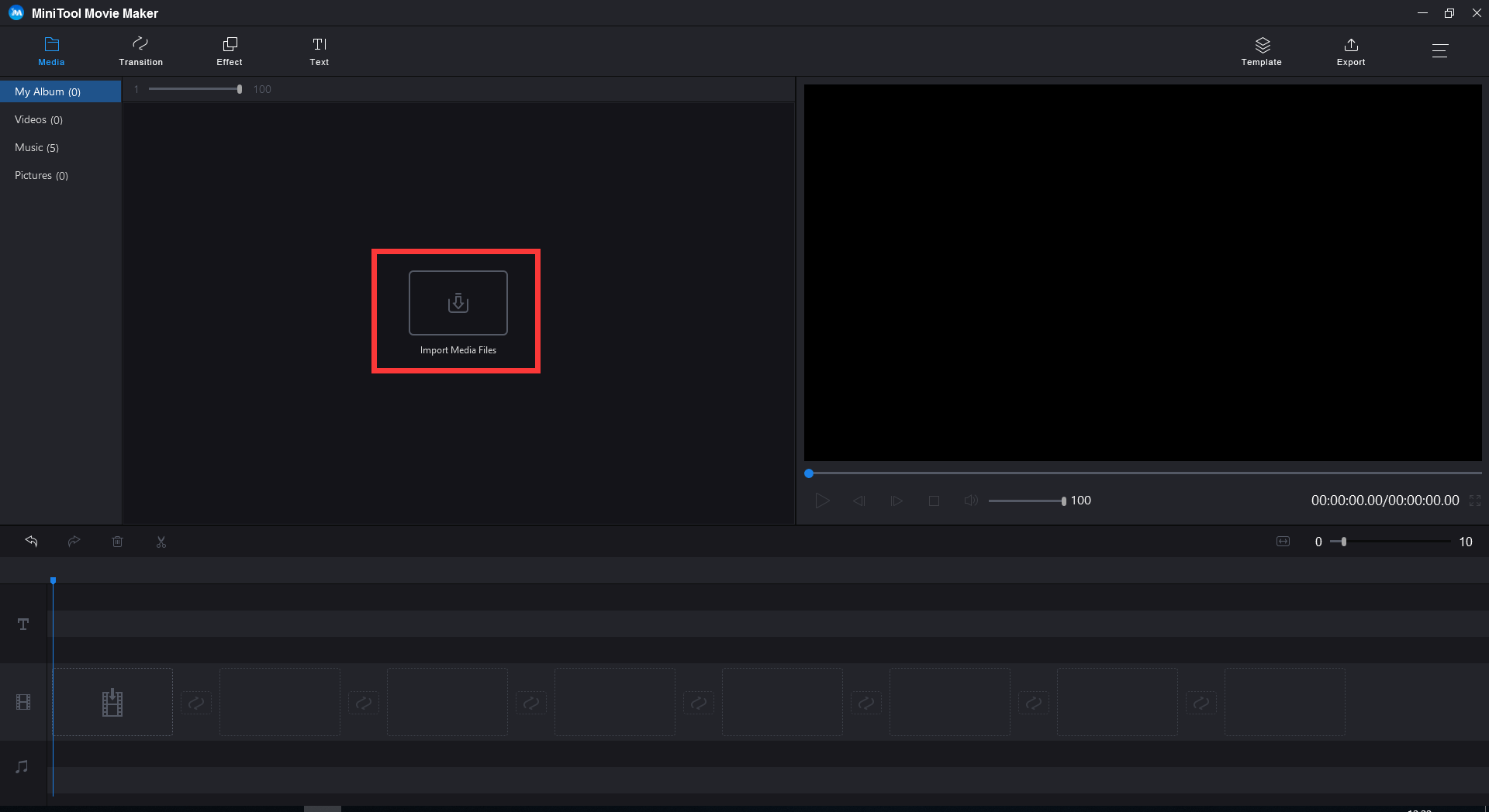 Окно экспорта MiniTool MovieMaker