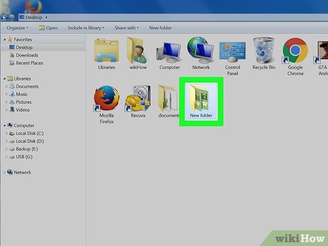 Контекстное меню папки Windows 7