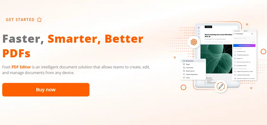 Интерфейс Foxit PDF Editor
