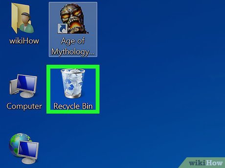 Корзина Windows 7 с удалёнными файлами