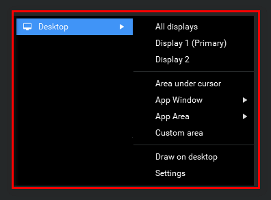 Выбор Desktop как источника в ManyCam